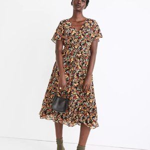 | Madewell | Floral Dolman Midi Dress